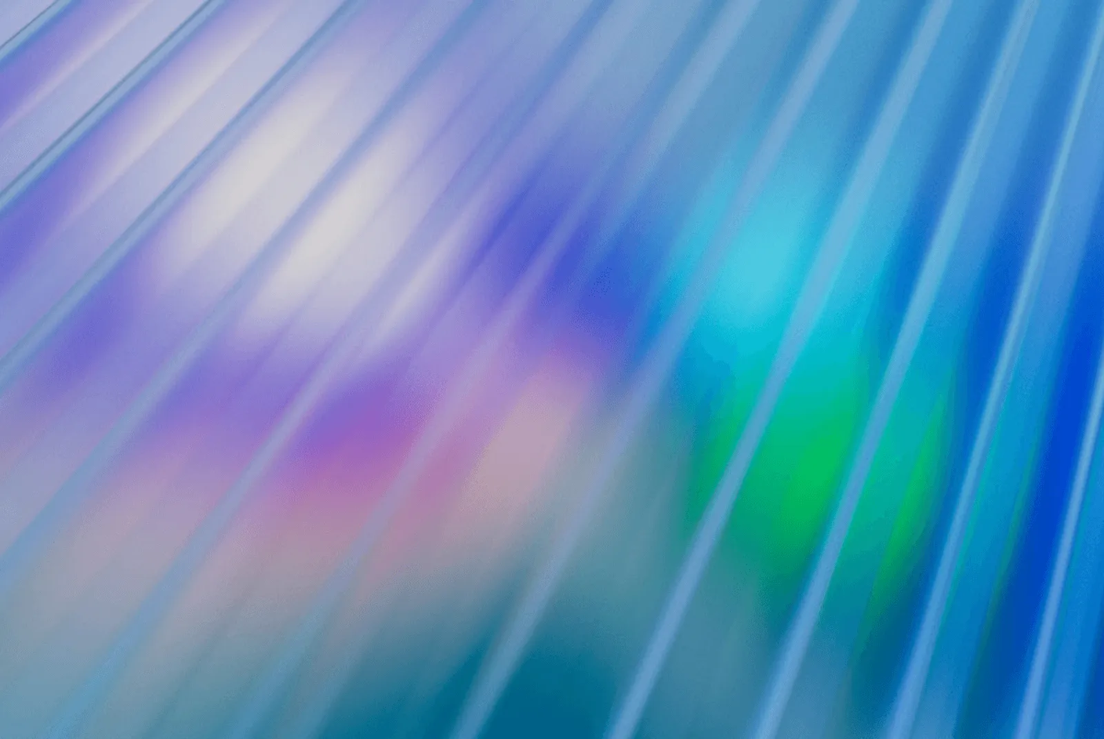 Abstract iridescent gradient in blue, purple and green